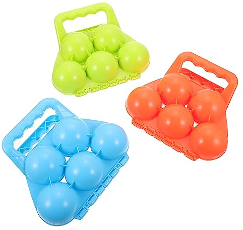 SAFIGLE 3pièces Pince à Neige Plastique pour Fabriquer des Boules De Neige Outil Hiver pour Activités Extérieur Famille