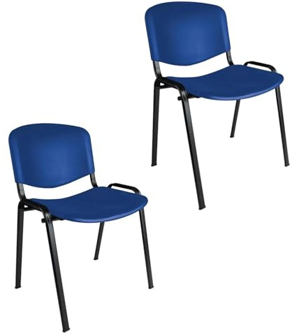 Topsit Chaises Visiteur, chaises de conférence, empilables, avec Assise et Dossier en Plastique
