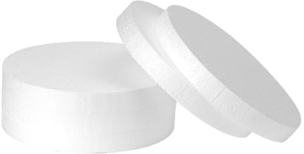 Crafare 5 Pack 8x8x1 Inch Round Foam Circles for Crafts