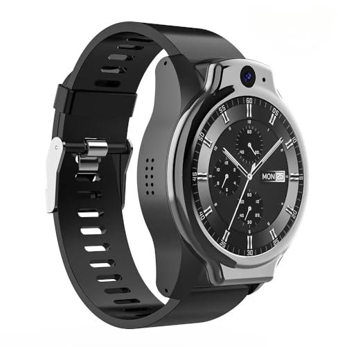 CraftNestUK 4G LTE GPS Android SIM IP68 resistente al agua S10 Smartwatch para natación, esnórquel, memoria de cámara dual, batería de 1600 mAh (negro RAM3G ROM32G)