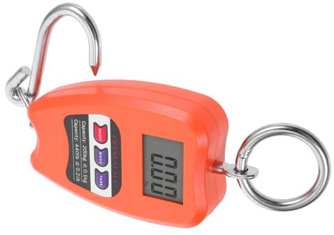 CHILDWEET Bilancia Digitale Appesa per Bagagli con Gancio, Alta Precisione, Plastico e Acciaio, Capacità 200kg, per Viaggi e Misurazioni Versatili