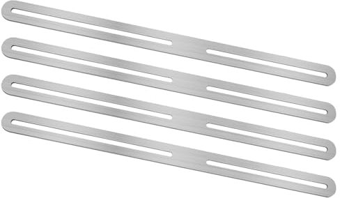 Lot de 4 supports de clôture portables robustes pour boîte aux lettres - Accessoire de maison pour une utilisation en extérieur et une connexion de meubles - Utilisation quotidienne