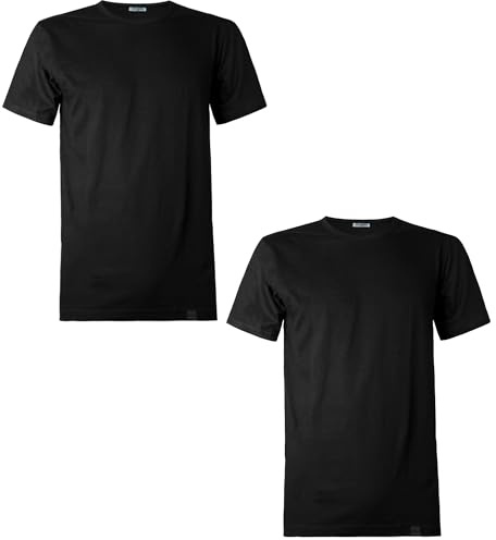 Navigare T-Shirt in 100% Cotone Art.813 Conf. 2 pz Girocollo Nero XXL