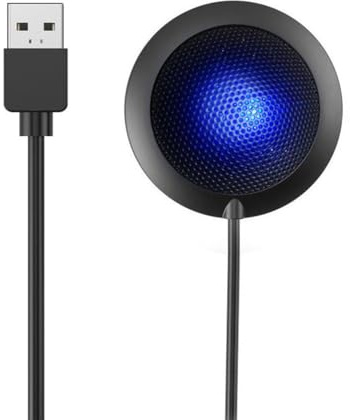 zolyet USB konferens högtalare mikrofon 360 rundstrålande kondensatormikrofon med brusreducerande plugg spela kompatibel för videochattande spel online klass Skype VoIP-samtal