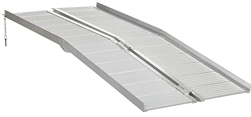 HOMCOM Folding Aluminum Wheelchair Ramp Portable Assist Suitcase Access Aid Disabled 6ft