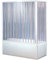 Forte: Box Vasca Angolare Nova a soffietto 2 lati, PVC Durevole, Anticalcare, Riducibile, Kit completo, 170L x 70P x 150H, Bianco