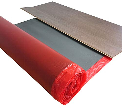 Laminat Trittschalldämmung uficell® Multisound Aquastop 2 mm Stark mit PE Folie/Dampfbremse - TOP bei Fußbodenheizung (Stärke: 2 mm, 4 Rollen | 60 m²)