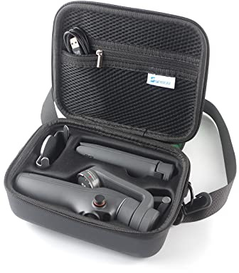 Skyreat Osmo Mobile 6 Case,PU Leather Portable Storage OM 6 Case Shoulder Bag for DJI OM 6 Smartphone Gimbal Stabilizer Accessories