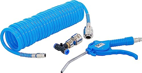 BGS Druckluft-Ausblaspistole - mit Spiralschlauch und T-Verbinder 74253