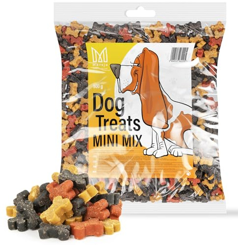 MERSJO Friandises d'Entraînement - 500g Aliments Secs pour Chiens, Délices et Dresseurs de Viande Séchée en Douceur, Convient à Toutes les Races et Tailles, Mini Mix