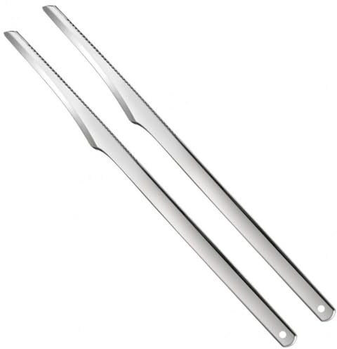Wudaizhi Pedicure Shavers Set 2pcs Professional Pedicure Scraper Nail Knife Set Dead Skin Removal Scraper for Dry Hard Cracked Skin