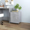 KATERYY Rollschrank Betongrau 45x38x54 cm Holzwerkstoff,Mobiler Aktenund Schubladenschrank für Büro und Zuhause in Betongrau Küchenschränke, Aufbewahrungsschränke, Schließfäch