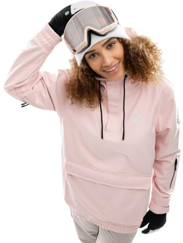 SIROKO - Veste de Snowboard avec Poche Kangourou pour Femme W3-W Arlberg - L - Rose