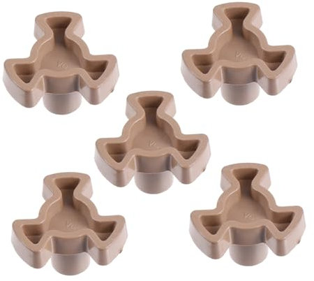 DECHOUS 5pcs Microwave Oven Parts Plastic Turntable Coupler Rotating Cores Fit Microwave Ovens