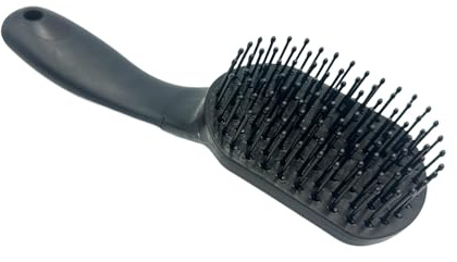 Spazzola per coda per criniera, spazzola per coda di cavallo, spazzola per capelli di cavalli, accessorio per la cura dei cavalli (nero)