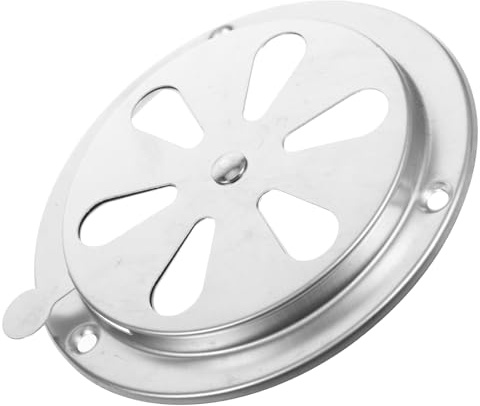 YOSADIER Couvercle de Ventilation INOX pour Four à Persiennes Ronde Régulateur Aération Adapté Aux Systèmes Évacuation Intérieure