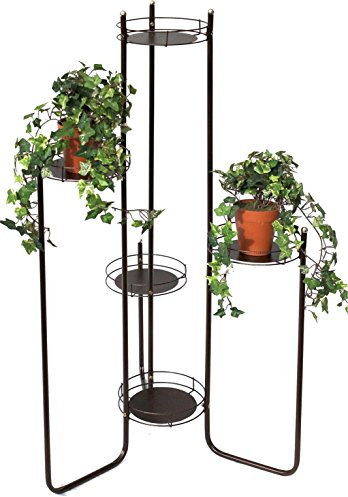 DanDiBo Echelle à Fleurs Art.4A Porte Fleurs Colonne à Fleurs 102cm Colonne à Plantes Porte-Plantes
