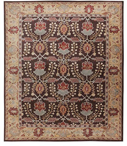 Teppich, Persisch, handgefertigt, getuftet, 100 % Wolle, 270 x 360 cm, Braun Metallic