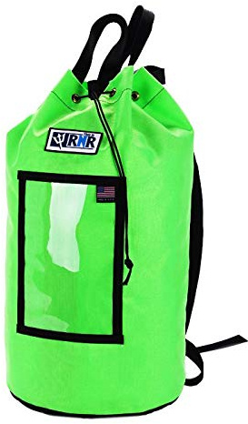 Rock-N-Rescue Grand Rope Bag, Premium Climbing Gear Storage Backpack, Heavy-Duty 1000D Nylon, Padded Shoulder Straps, Waterproof Design, Made in USA, Perfect for Mountaineering, X-Large, Green