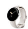 Google Pixel Watch – Android smartwatch with Activity Tracking Heart Rate Polished Silver Stainless Steel case Chalk Active Band, LTE, Silver with Chalk Strap, Einheitsgröße
