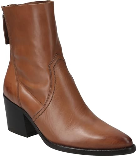 Paul Green Damen Stiefelette, Frauen Ankle Boots,halbstiefel,Kurzstiefel,uebergangsschuhe,uebergangsstiefel,Stiefel,Mittelbraun (Cognac),37.5 EU / 4.5 UK