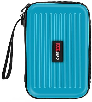 CyeeLife Funda de Transporte de Dardos de Poliuretano con Capacidad para 6 Dardos de Acero y Suave con Soporte de EVA, Accesorio Profesional, Blue, Moderno