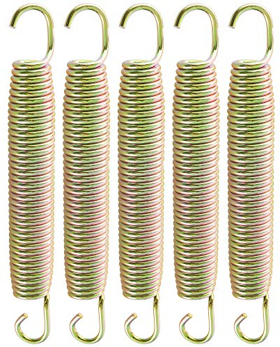 Arebos Trampolin Federn 165 mm 36 Stück Federset Ersatzfedern Trampolinfeder Zugfeder aus Edelstahl, rostfrei Stahlfeder Spiralfeder Befestigung Ersatzteile Gartentrampolin