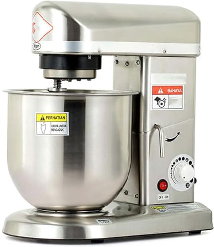 Impastatrice, Impastatrice Professionale, Impastatrice per Dolci, Impastatrice Elettrica 5L/7L/10L Con Ciotola, Frusta, Gancio, Separatore Di Uova, Per Panetteria Pizzeria Ristorante,7L