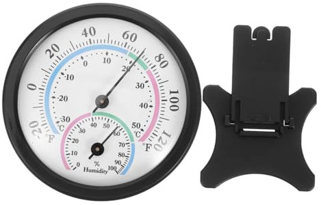 Milisten Higrómetro De Alta Precisión Para Interiores Y Exteriores Medidor De Temperatura Y Humedad Para El Hogar Sauna Jardín Y Balcón