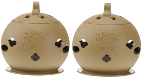 VILLFUL 2pezzi Scatola per Moxibustione in Materiale Resistente Strumento per Massaggio senza Cono di Moxa Design Rete in Acciaio Antiriflusso Facile da Pulire e Riutilizzare