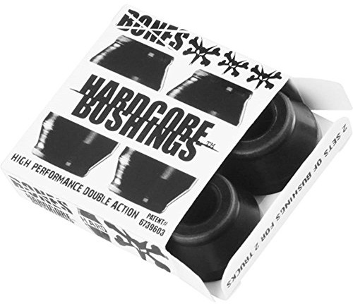 Bones Hardcore 4pc Hard Black Black Bushings Skateboard Bushings