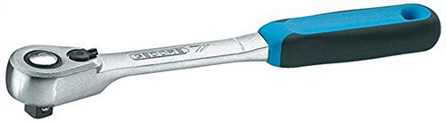 GEDORE Umschaltknarre, für 1/2 Zoll, 12,5 mm Antrieb, 6degree Rückschwenkwinkel, 270 mm Länge, 2K-Griff, 1993 U-20