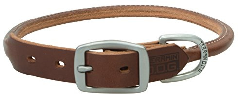 Terrain D.O.G. Bridle Leather Rolled Dog Collar