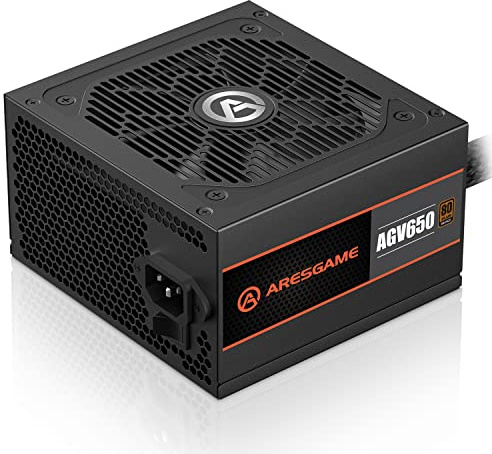 ARESGAME AGV Series 650W Power Supply, 80 Plus Bronze Certified, Non Modular Power Supply, 5 Year Warranty