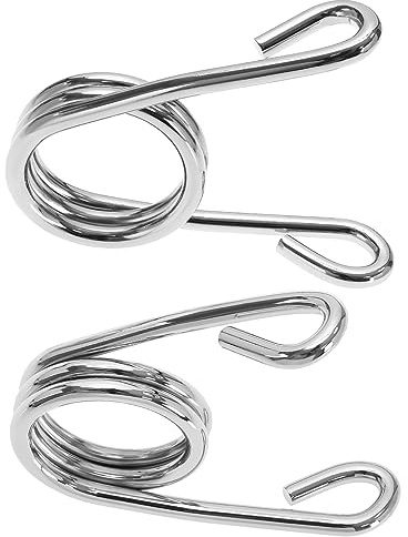 SG Store 2pcs Ressorts de Selle Solo de Moto Accessoires de Rechange Moto de Ressorts en Acier Fixes de Siège de Moto de Type Torsion, Argent