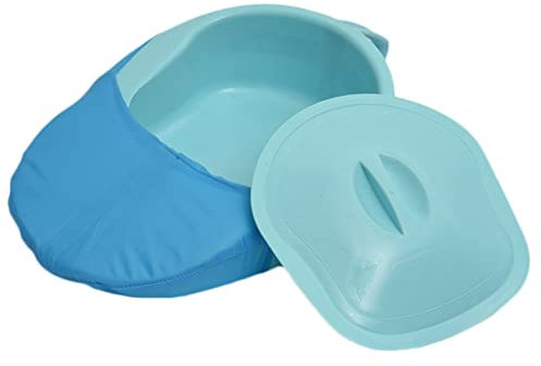 JECOMPRIS Bettpfanne Für Ältere Menschen Tragbare Toilettenbettpfanne Aus Kunststoff Nachttopf Für Patienten Langlebig Und Sturzfest Für Zuhause Und Pflege