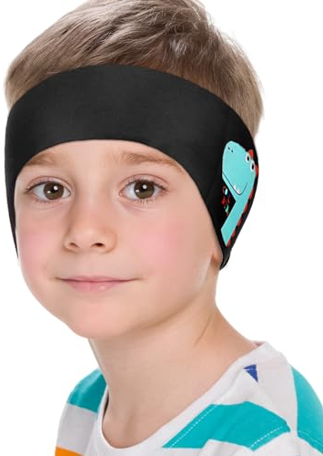 PROPOG Bandeau Piscine Oreille Enfant, Élastique Bandeau de Natation Neoprene Protection Oreille Piscine Bouchon d'oreille Piscine pour Natation & Sport Nautique - S Petit