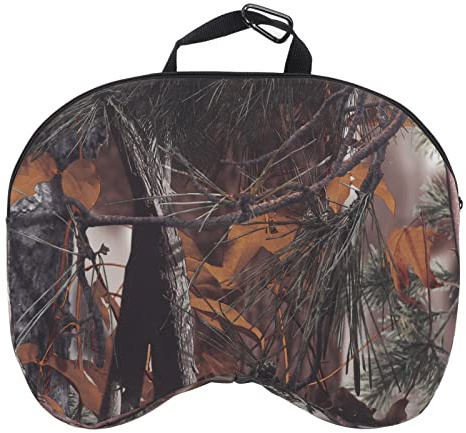 EIMSOAH Asiento de Camping de Caza, Cojín de Asiento Portátil con Asa, Almohadilla Acolchada de Espuma Impermeable para Sentarse Al Aire para Picnic, Caza (Hoja)