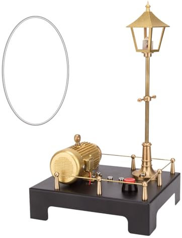 Rxbycxshi Dampfmaschine Modell, Mini Dampfgenerator und Lampen-Szene Modellbau Geschenk Kinder und Technikbegeisterte