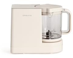 CREATE/BABY CHEFBOT/Robot de cuisine stérilisateur multifonction pour bébés blanc cassé/Sans BPA, 6 fonctions, programmable, double hauteur pour biberons, 700W