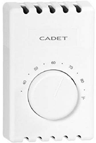 CADET MANUFACTURING CO 08121 White Single Pole Thermostat