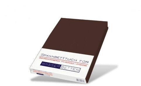 JERSEY STRETCH SPANNBETTLAKEN MOCCA 180x200-200x220 CM BRAUN WASSERBETT SPANNBETTTUCH BETTLAKEN LAKEN BETTTUCH KIRSTEN BALK