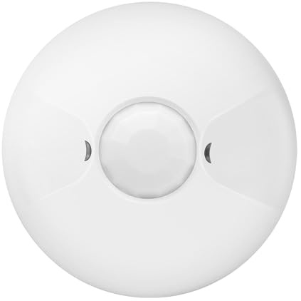ENERLITES Low Voltage Ceiling Sensor Pir Occupancy Motion Detector, 360° Field of View, 1200 Sq Ft Coverage, Commercial/Industrial Grade, MPC-50L, White