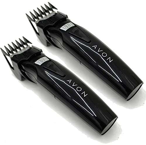 Avon Men Essentials 2 x Avon Portable Battery Powered Hair Clipper/Trimmer with 4 Cutting Length Settings