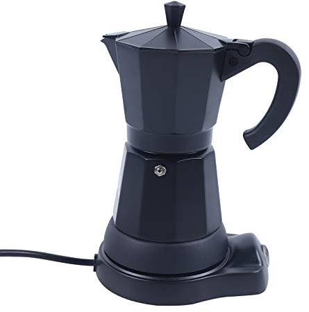 Bazargame Machine à expresso électrique pour 6 tasses - 300 ml - Cafetière italienne - Pour le camping