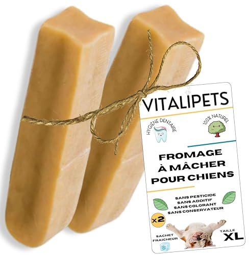 Tuggost för Hundar | Storlek XL Hund från 10 till 15 kg - Set om 2 | Premium Himalaya Yak | Tandvård & Proteinrik | 100% Naturlig | Ultra-Resistent | Långvarig Tuggleksak | Mineraler