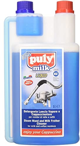 Puly Caff Milk Plus Froth Cleaner Liquid Milk Froth Residue Cleaner Detergent for Coffee Espresso Machines, Systems and Equipment - 1000ml