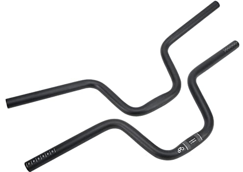 Agatige Fahrradlenker, Durchmesser 25,4 Mm/1,0 Zoll Lp Litepro Aluminiumlegierung Fahrrad Schwalbenlenker Fahrrad High Riser Lenker Mountainbike Zubehör Für Brompton Black(160mm)