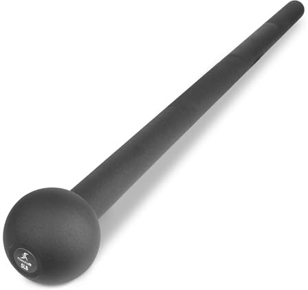 ProsourceFit Steel Macebell, Heavy Duty Steel Mace, Workout Mace with Non-Slip Grip for Gada, Strength and Core Training, 5lb