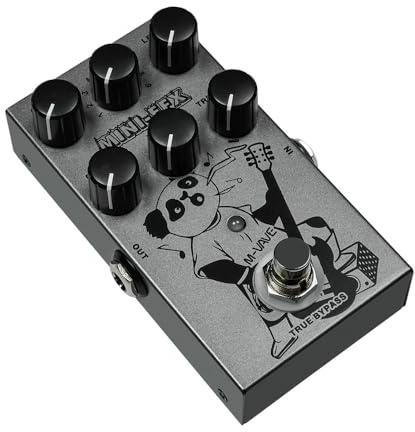 FUNFANG Guitarra eléctrica Efector de distorsión de sobrecarga Pedales de efectos eléctricos M-VAVE Pedales de efectos eléctricos Heavy Metal Guitarra eléctrica Efector de distorsión de sobrecarga 3